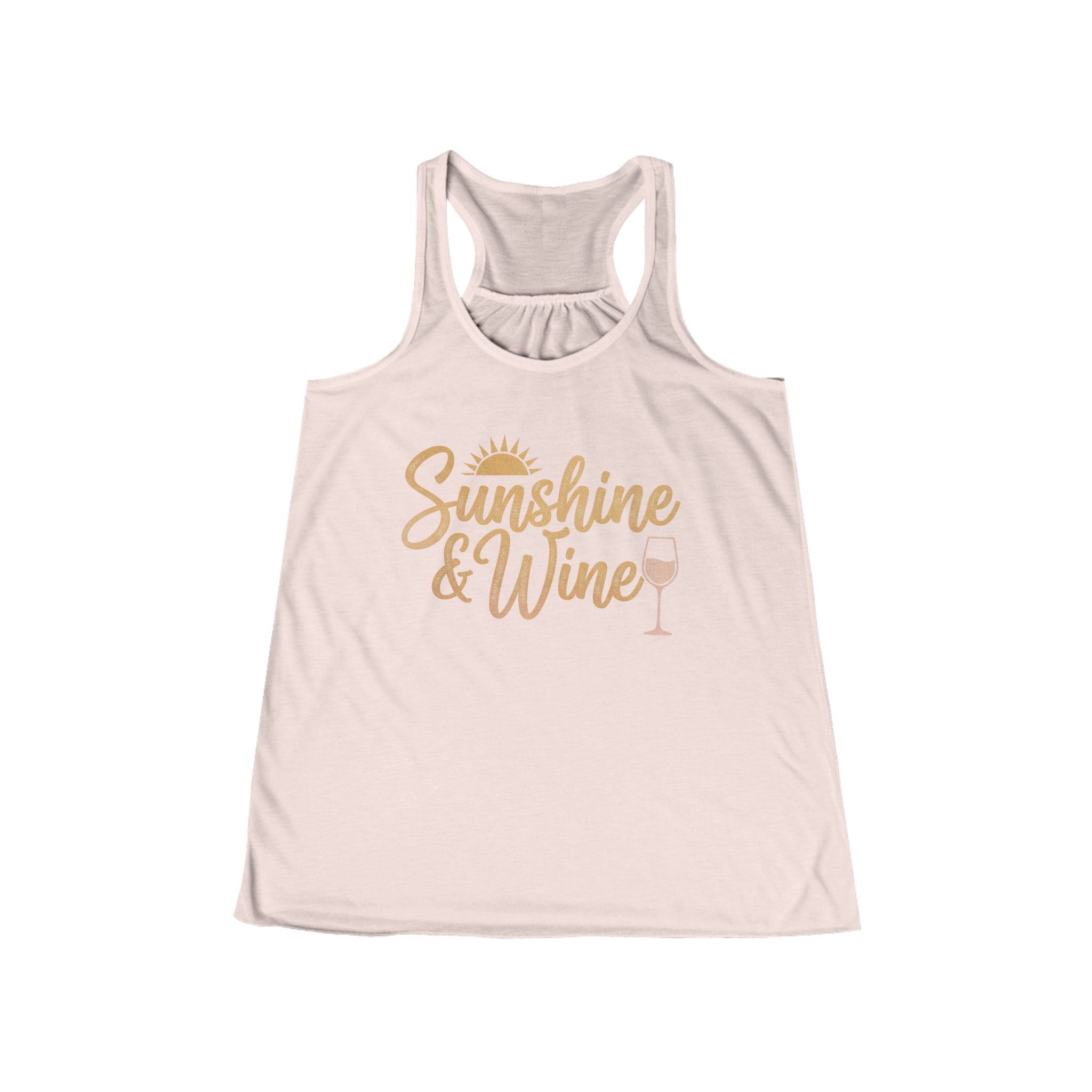 Sunshine & Wine Tank Top — Women’s Racerback Summer Tank