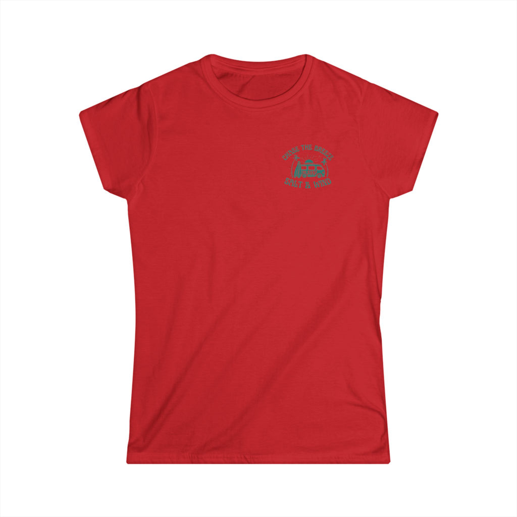 Women's Tee — 'Over the Hill, Salt & Wine' Vintage Camper Graphic