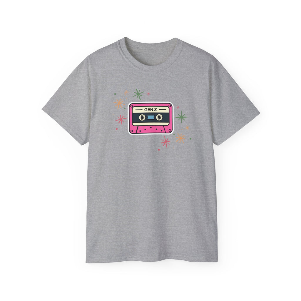 Cassette Tape Tee — 'GEN Z' Retro 90s Vintage Graphic T-Shirt