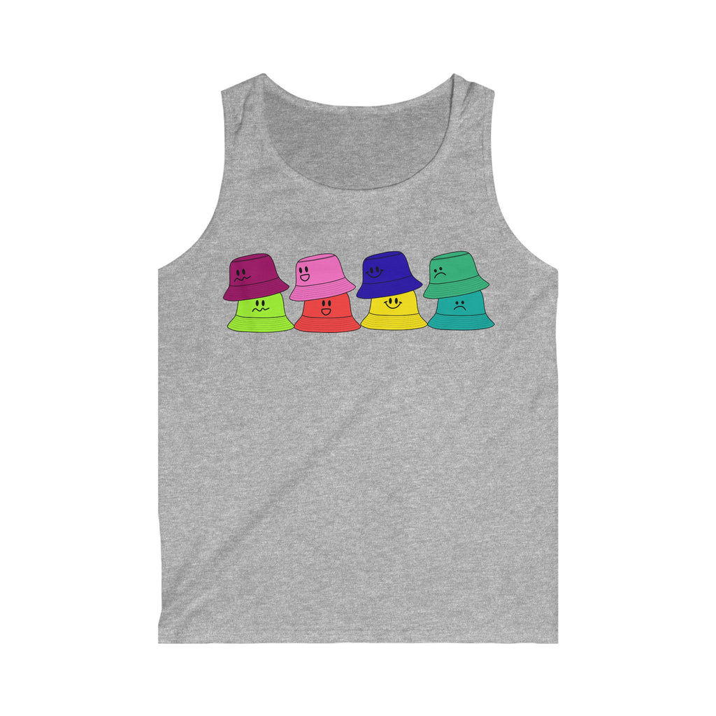 Bucket Hat-Tank Top Smiley Faces