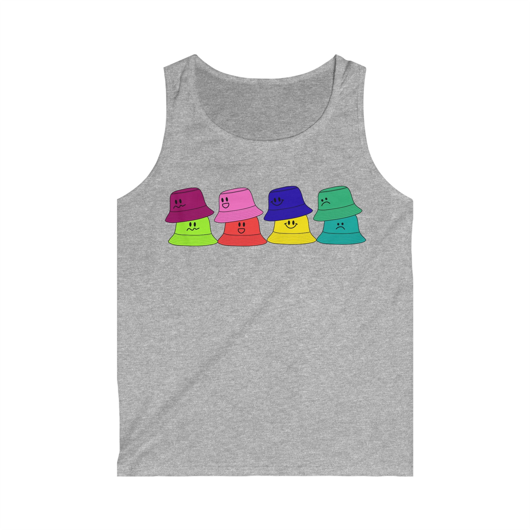 Bucket Hat-Tank Top Smiley Faces