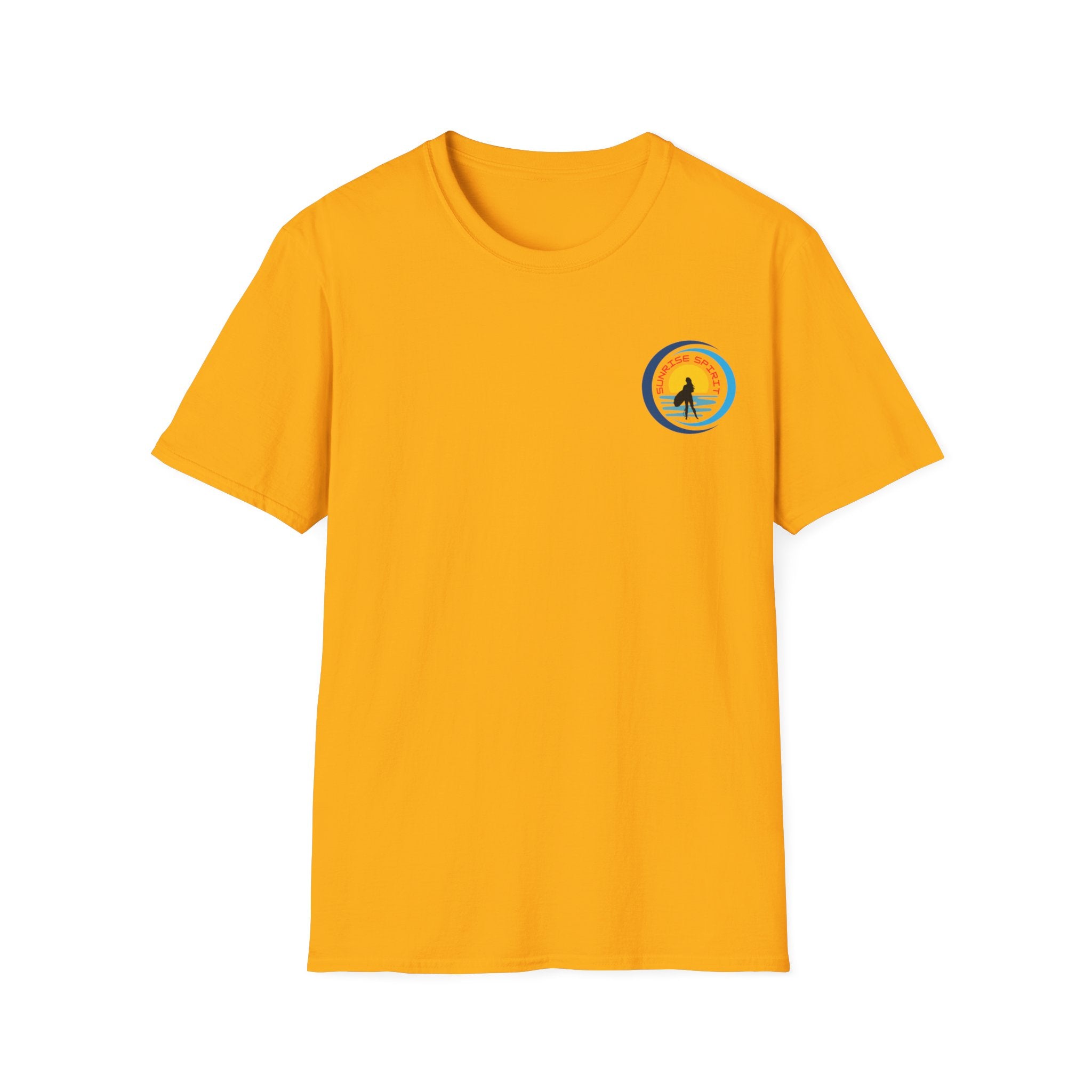 Sunset Surfing Women T-Shirt — Female Surfer Looking Into Sunset