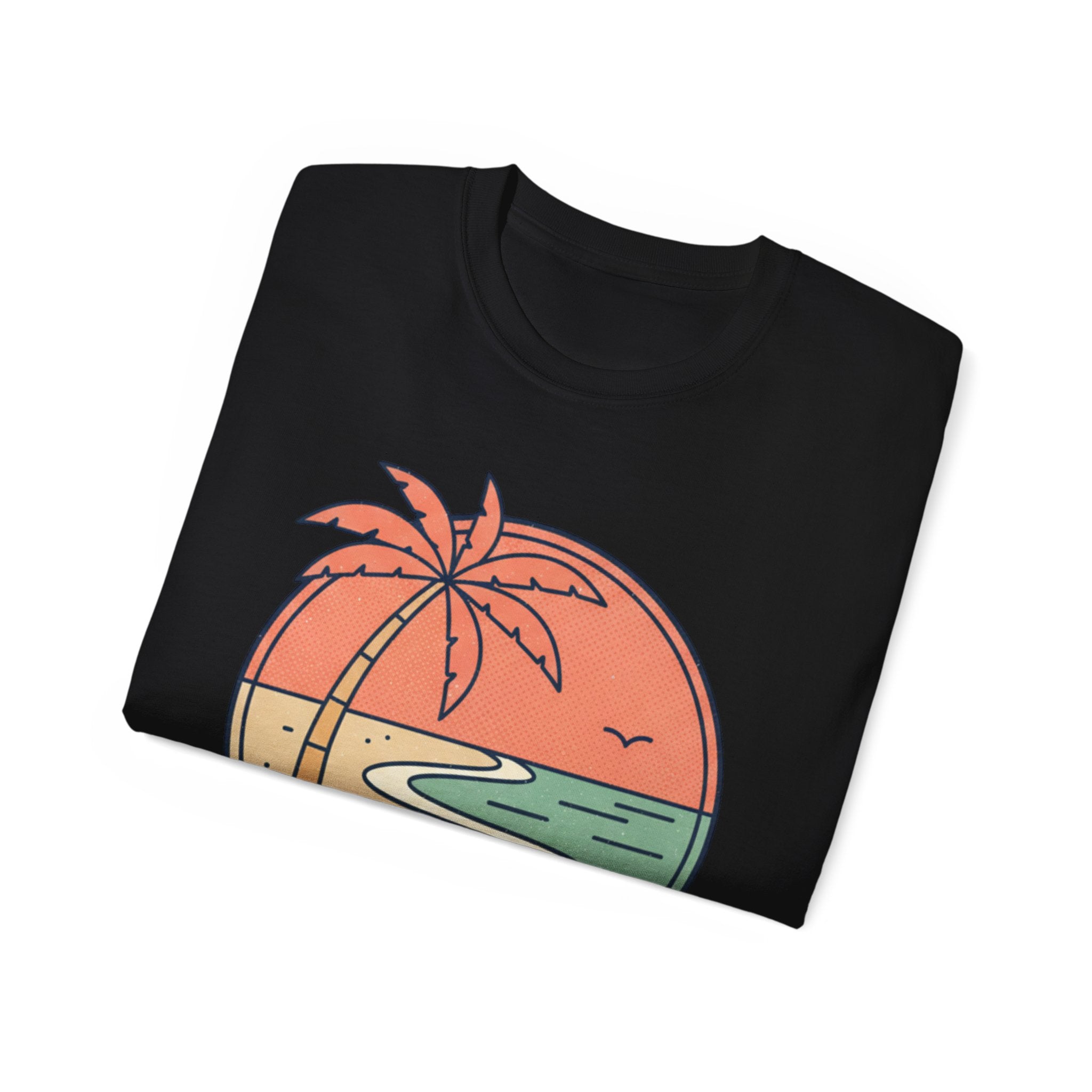 Endless Summer Tee — Retro Beach Palm Tree Graphic T-Shirt