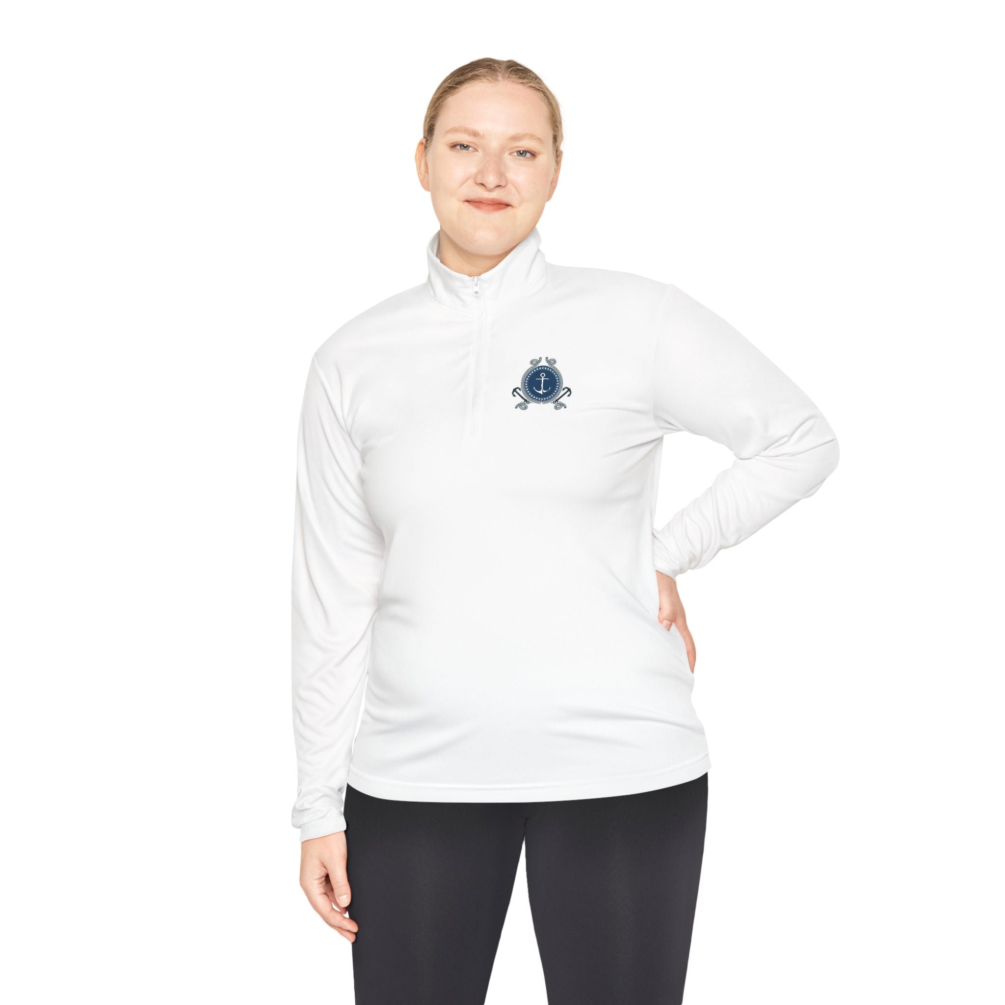 Nautical Anchor - Quarter-Zip Pullover