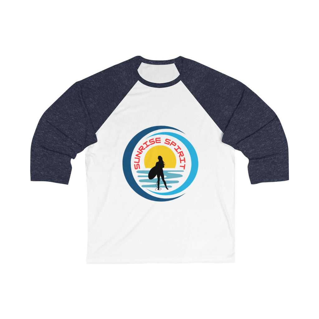 Sunrise Spirit Baseball Tee — Surfer Retro Graphic Raglan