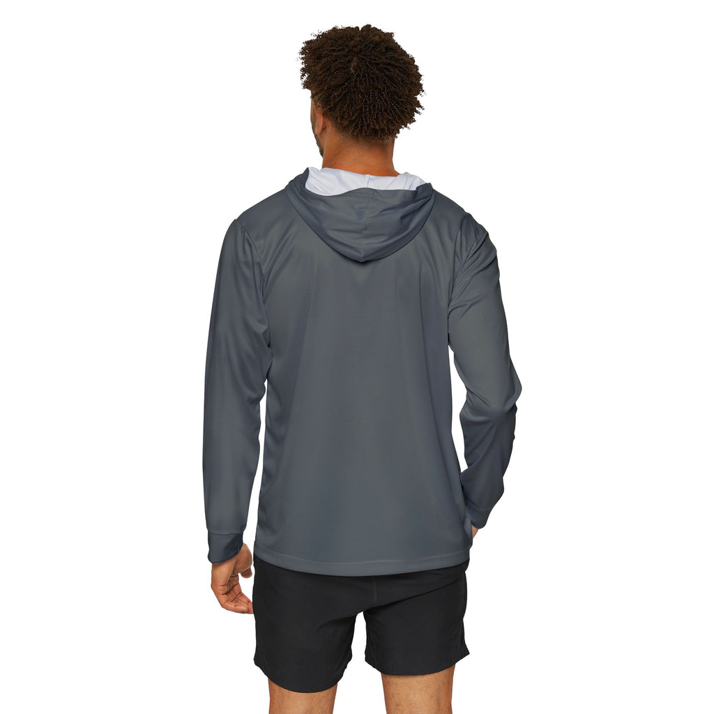 Men's Surf Sunset Hoodie — Coastal Wave Graphic Warmup Pullover
