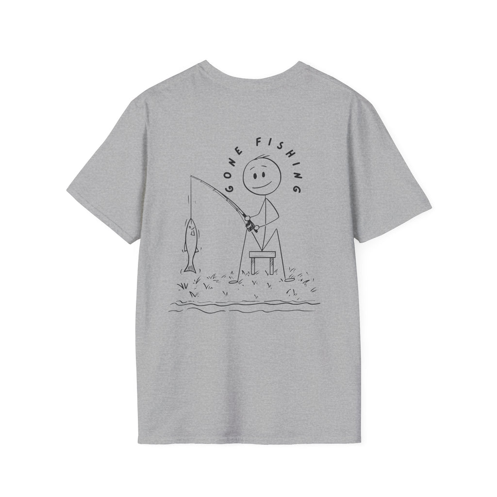 Fishing Stick Figure T-Shirt