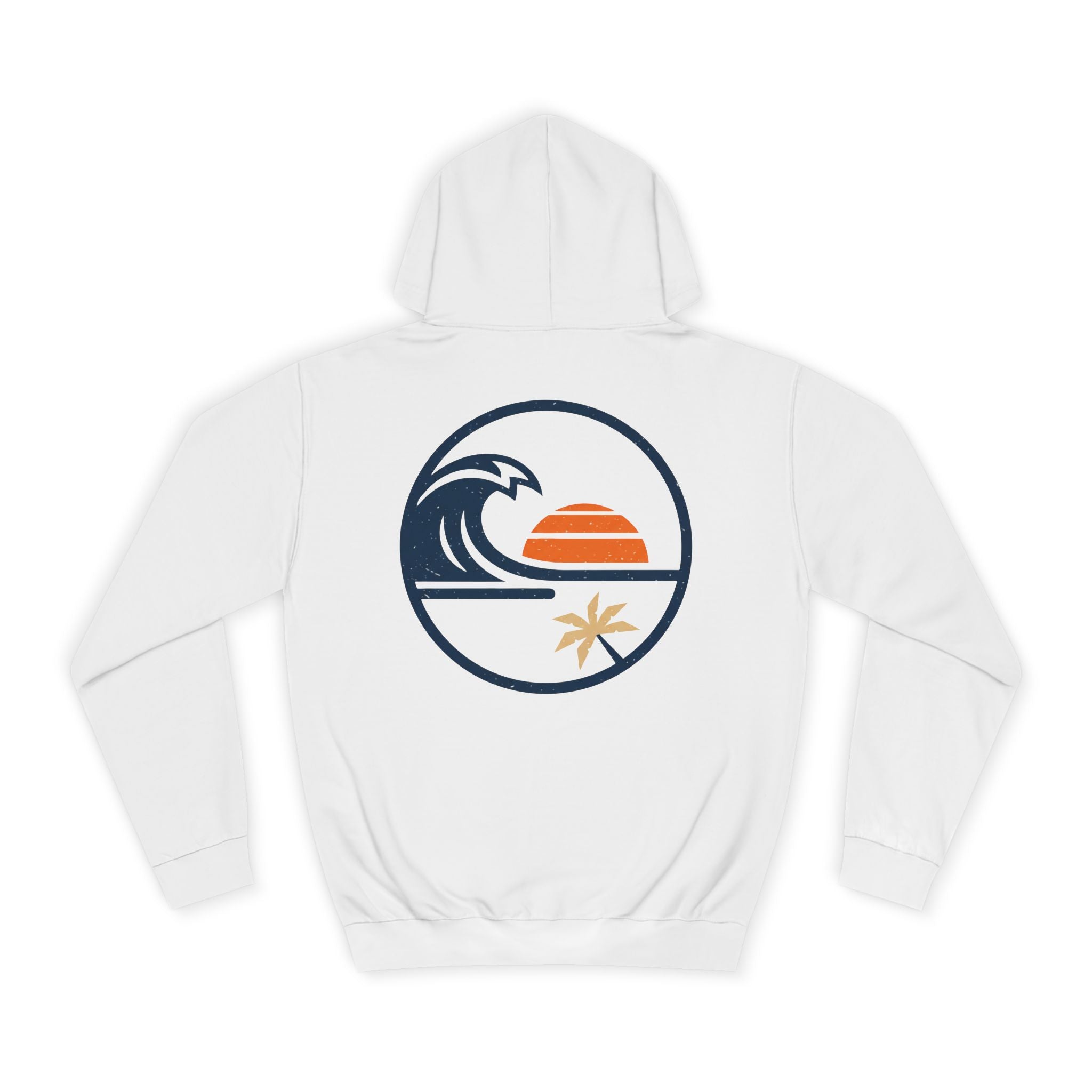 Coastal Sunset Hoodie – Surf Wave Palm