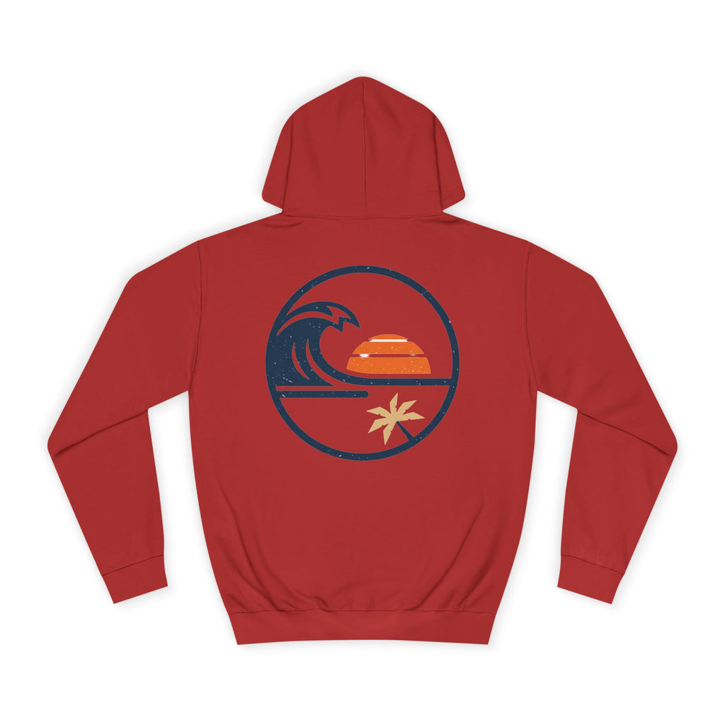 Coastal Sunset Hoodie – Surf Wave Palm