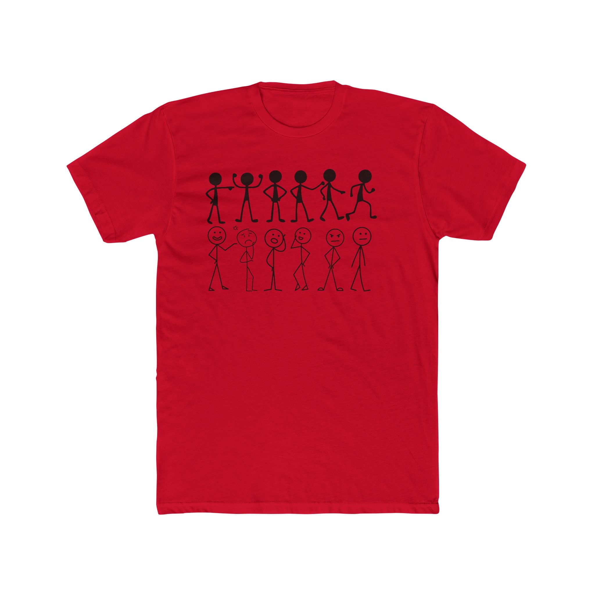 Stick Figure Lineup T‑Shirt