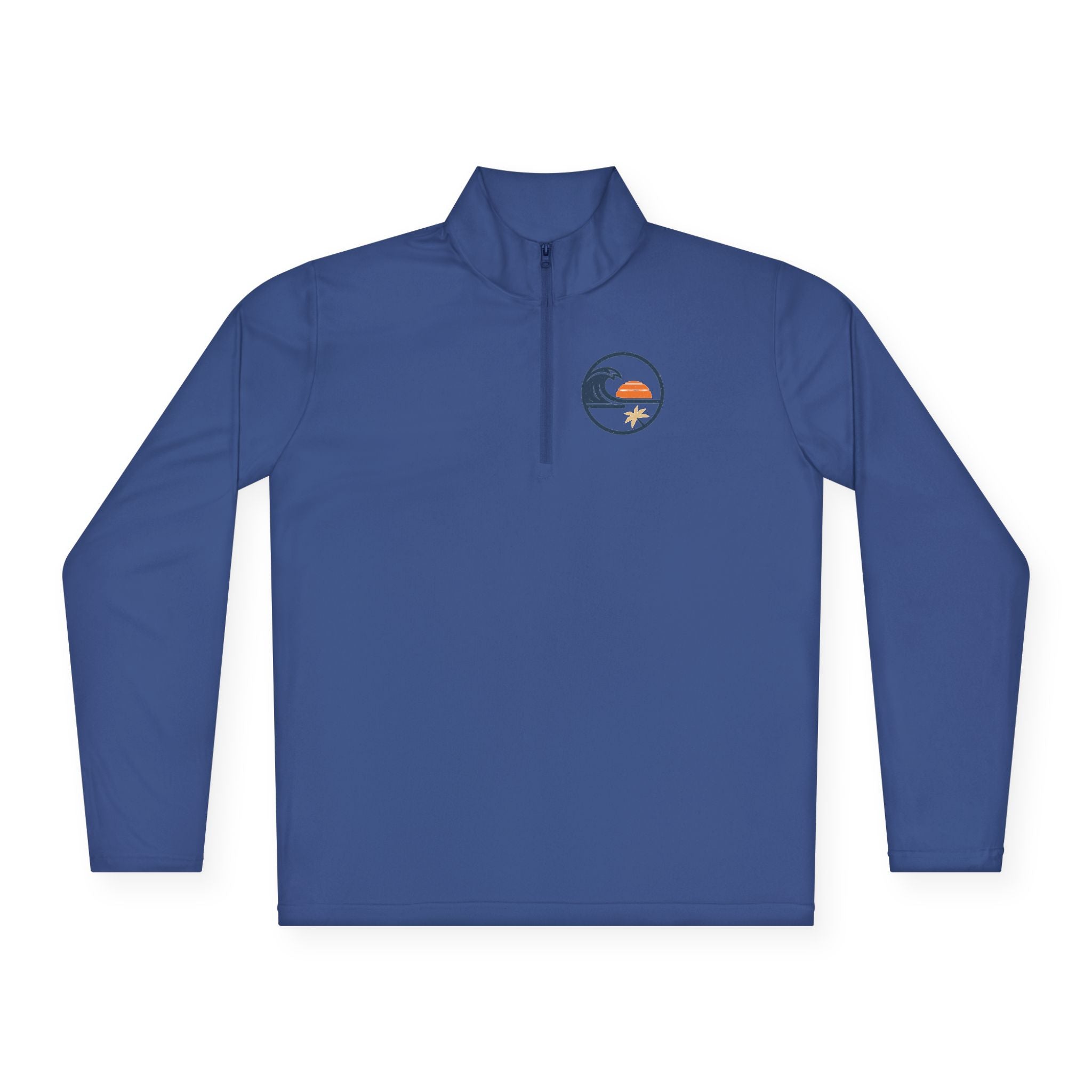 Quarter-Zip Pullover — Beach  Sunset Wave