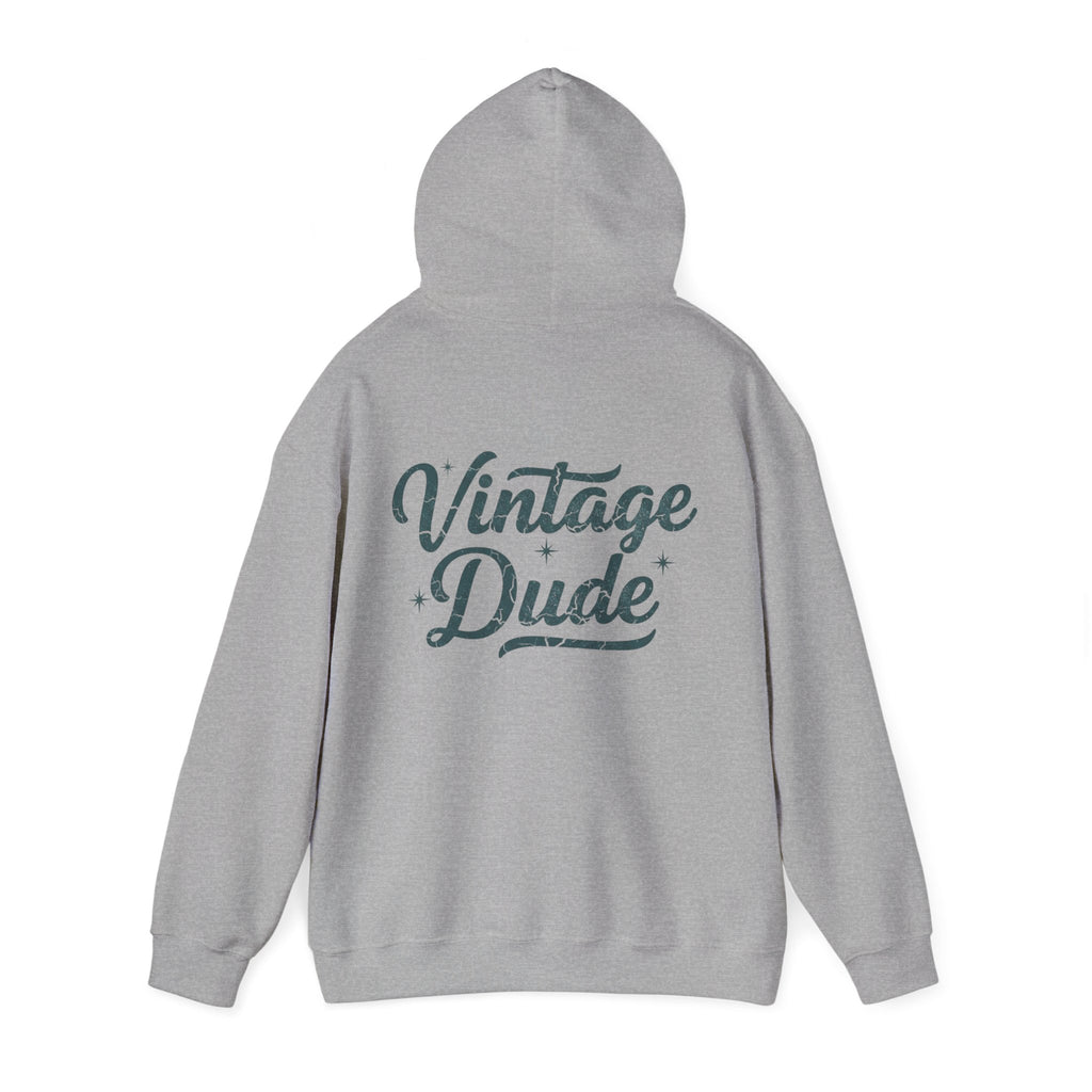 Vintage Dude Hoodie - Retro Script  Pullover