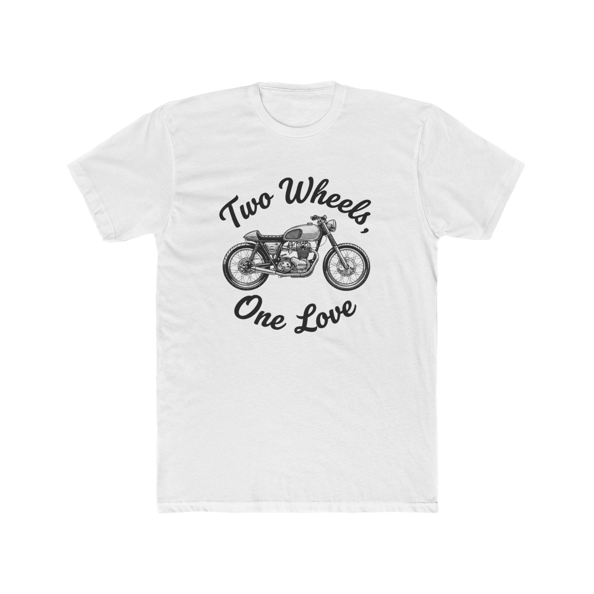 Two Wheels One Love Motorcycle T-Shirt