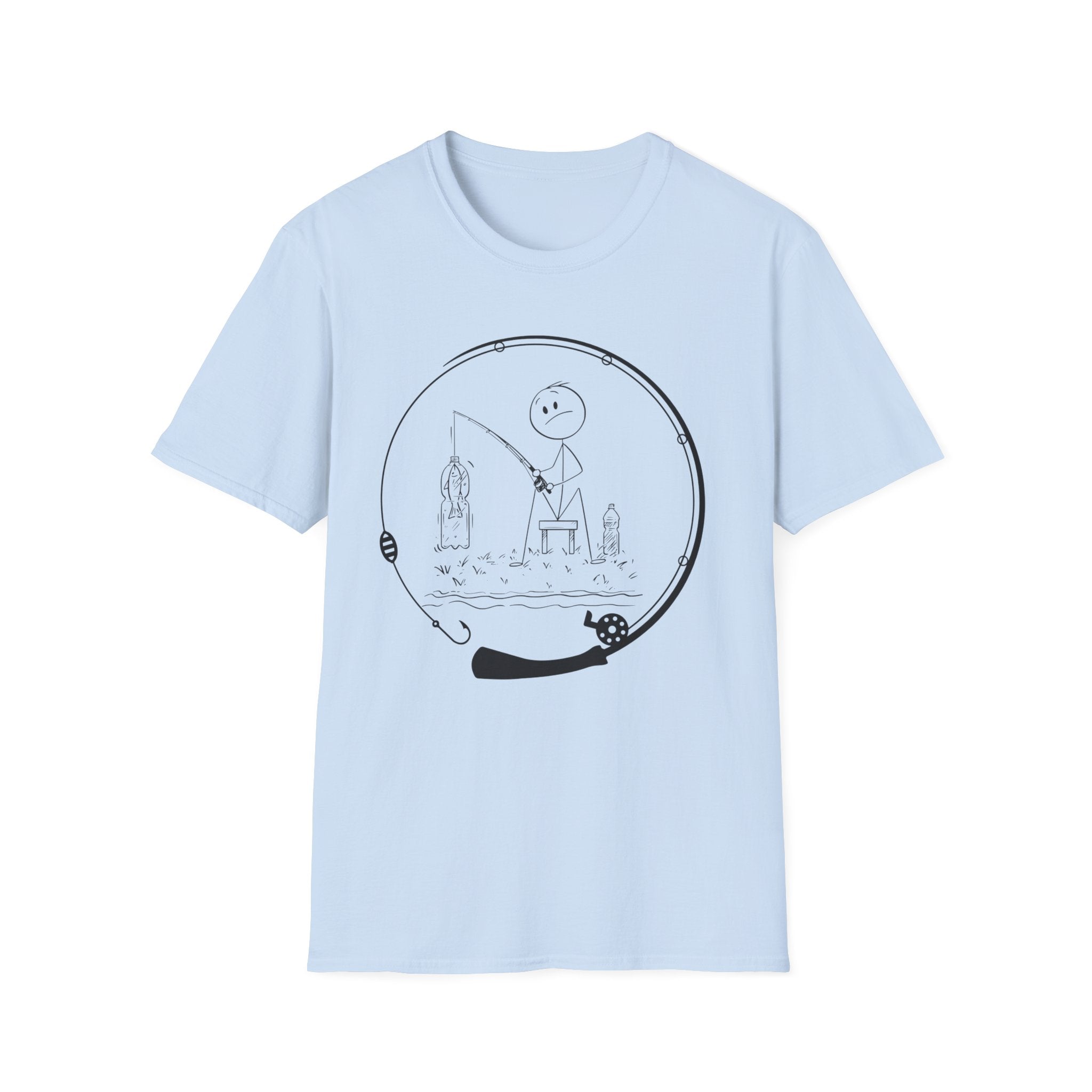 Stick man Fishing  Tee