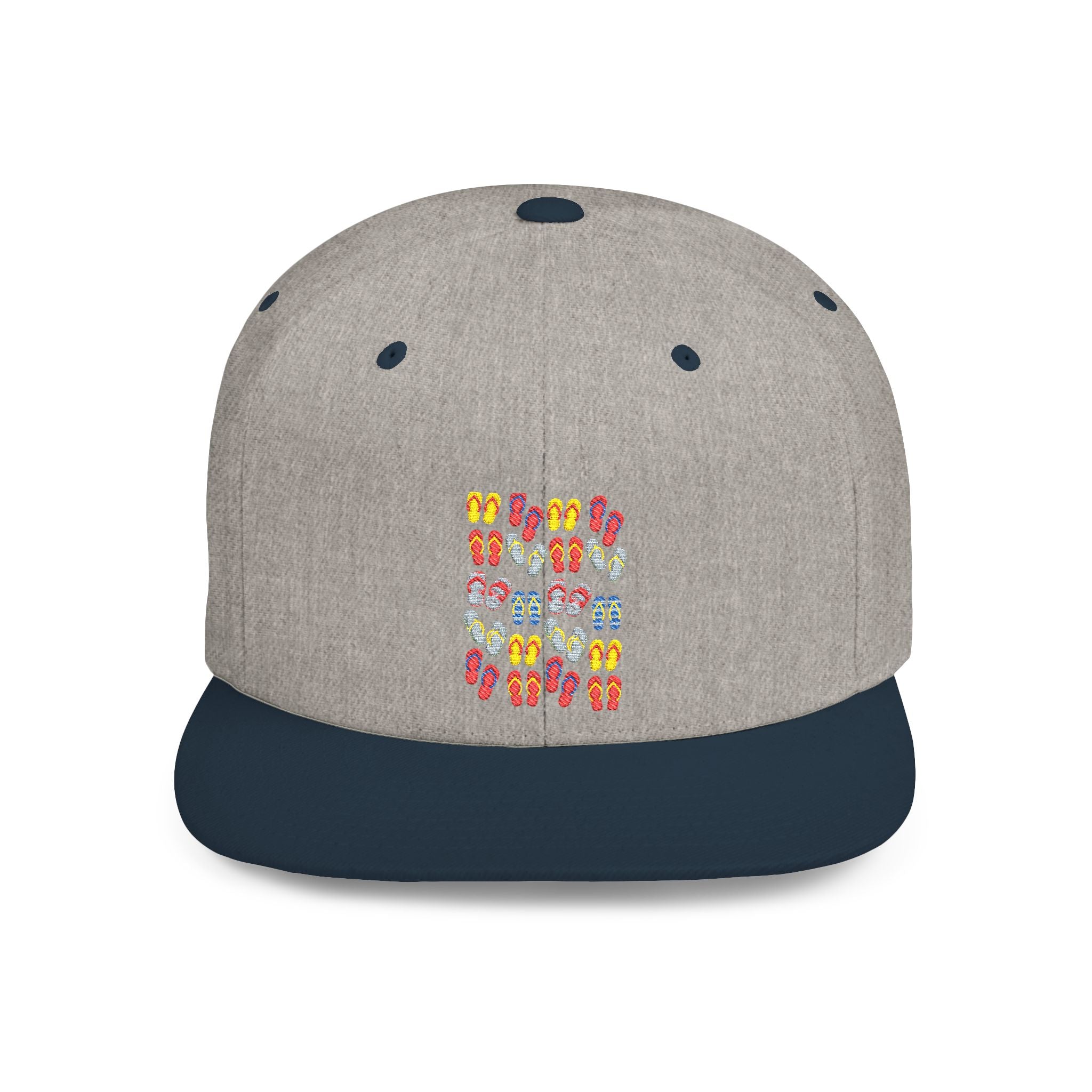 Snapback Hat — Colorful Flip-Flop Summer Pattern