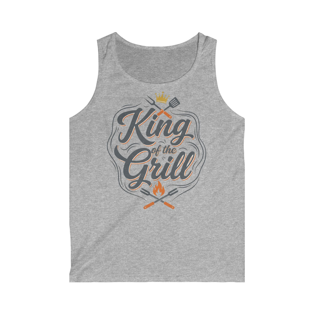 King of the Grill Tank Top — Men's BBQ Grillmaster Summer Shirt