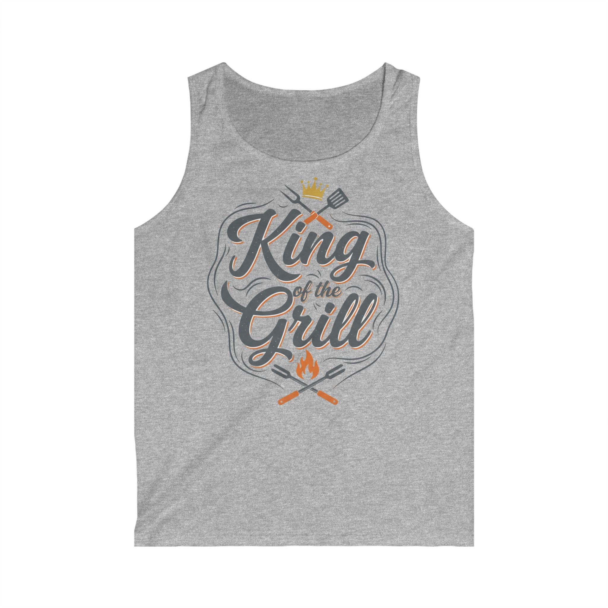 King of the Grill Tank Top — Men's BBQ Grillmaster Summer Shirt