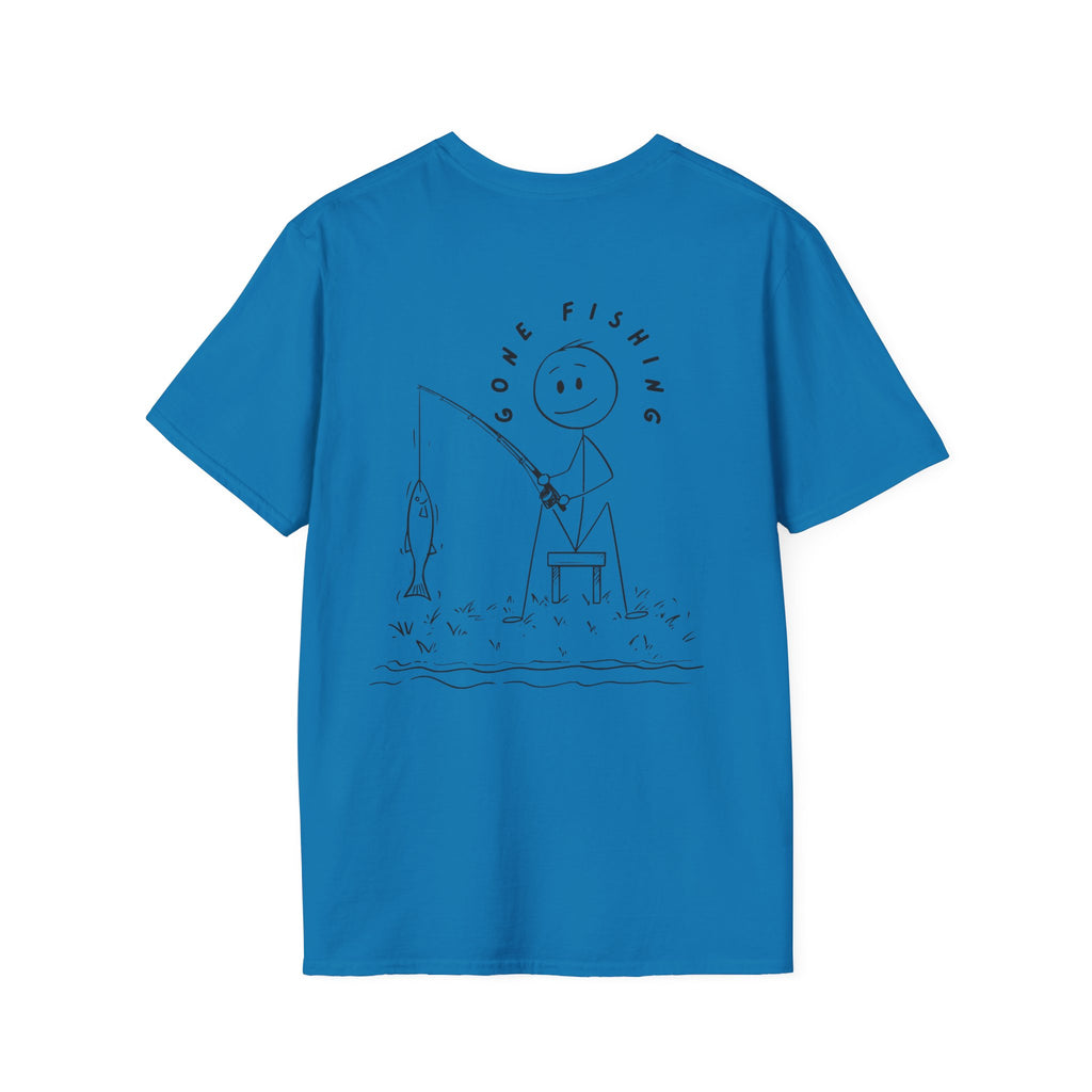 Fishing Stick Figure T-Shirt
