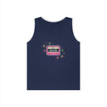Retro Pink Cassette Tank Top — Vintage 80s Music Graphic