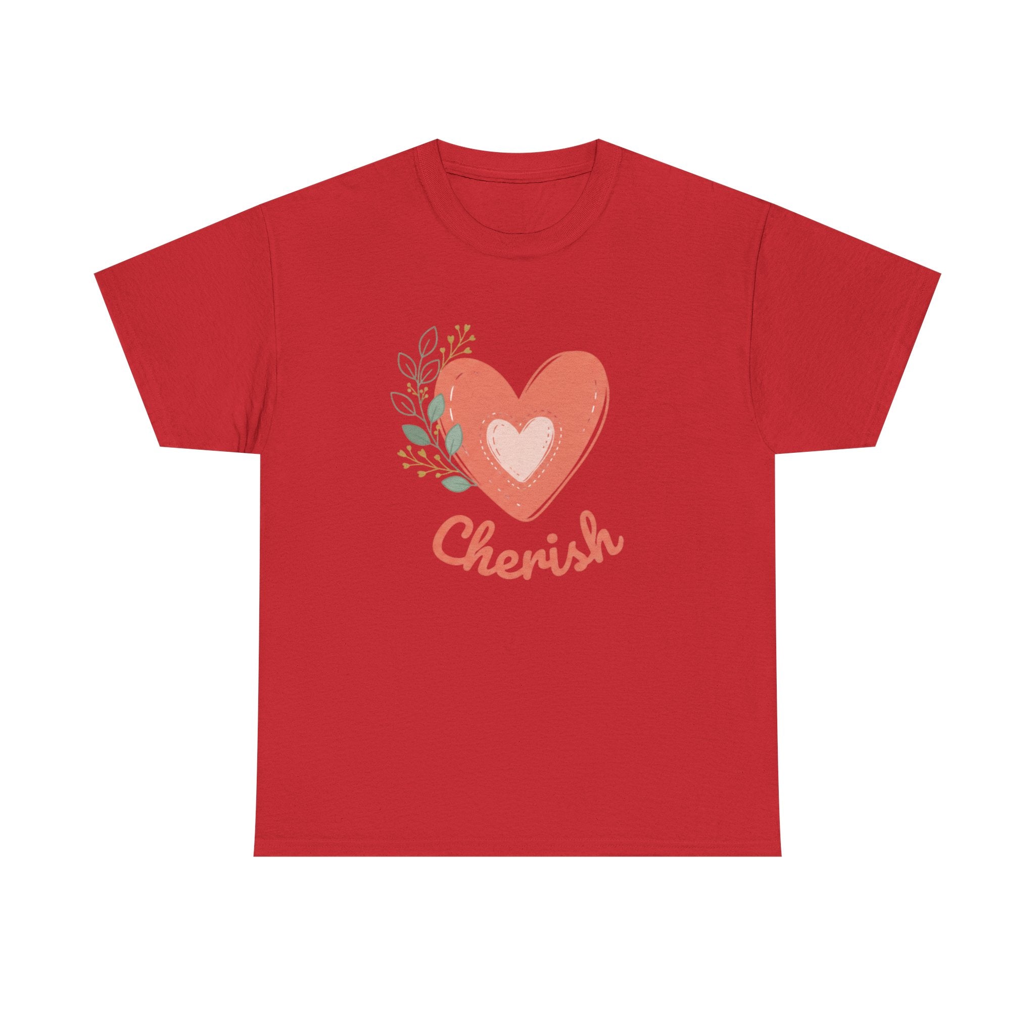 Cherish Heart T-Shirt — Floral Heart