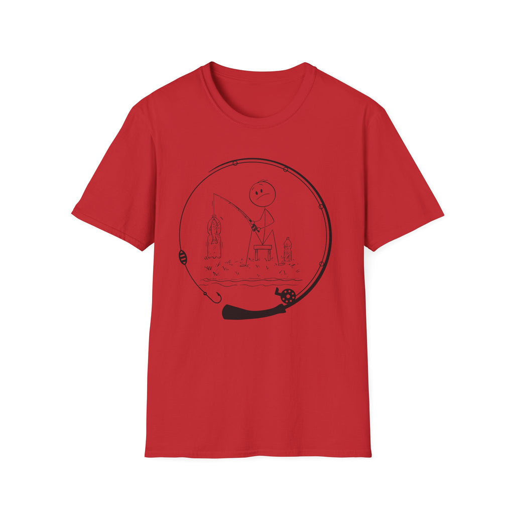 Stick man Fishing  Tee