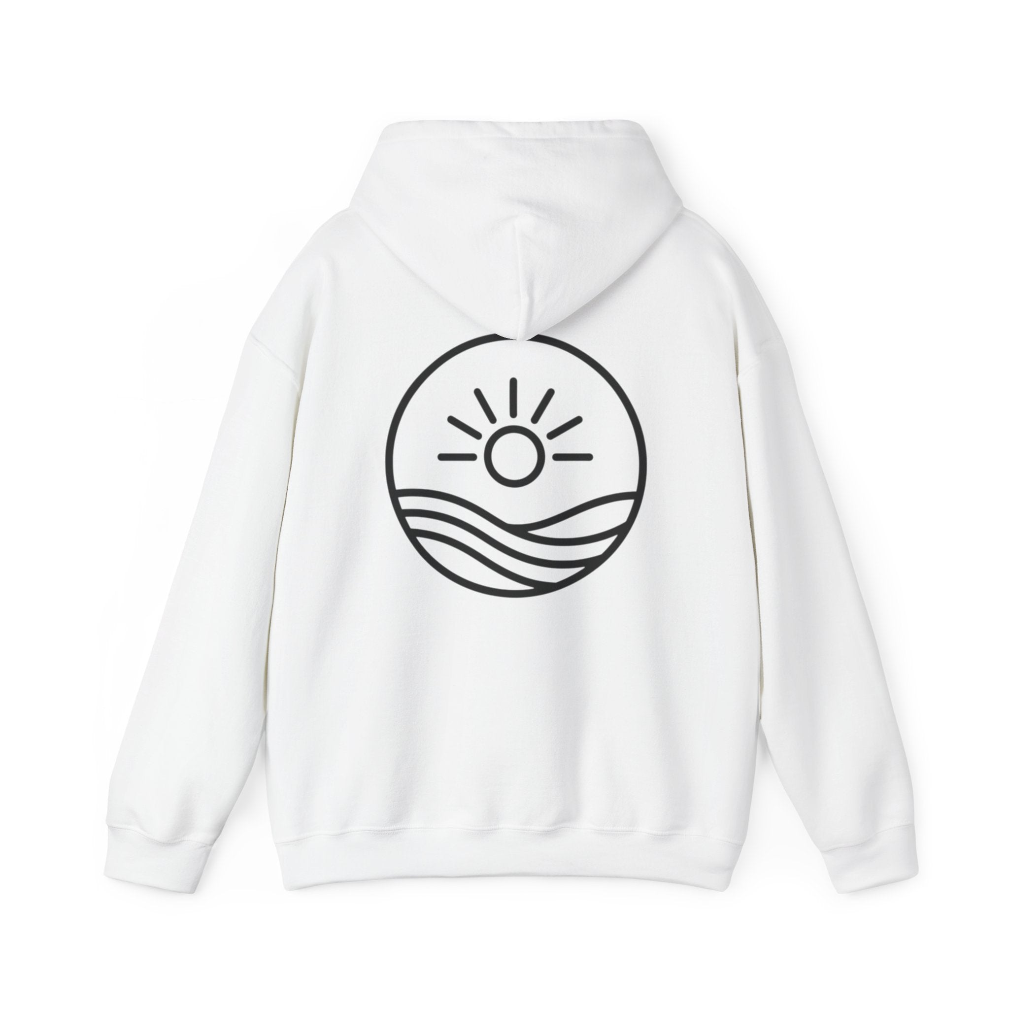 Sunrise Waves Hoodie – Minimal Beach