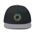 Tropic Oasis Embroidered Flat Bill Cap