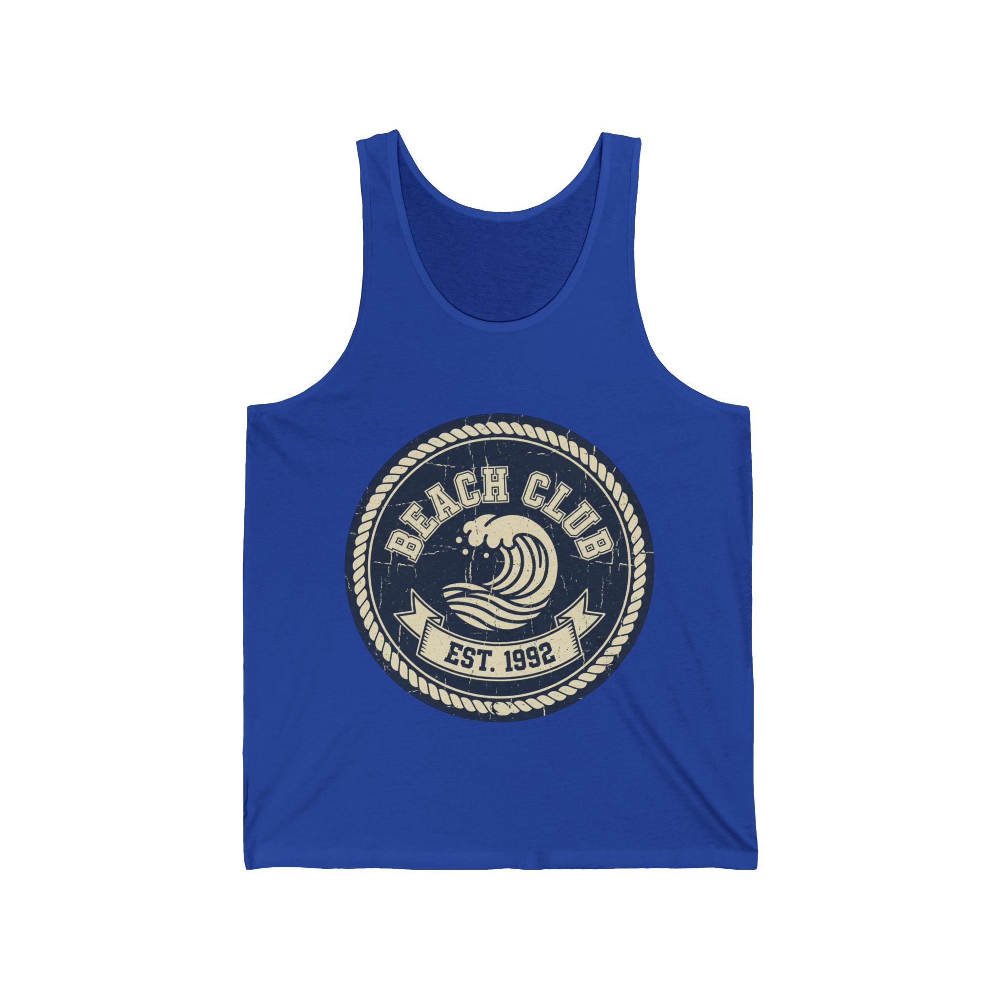 Beach Club Tank Top — Vintage Surf Logo "Est. 1992"