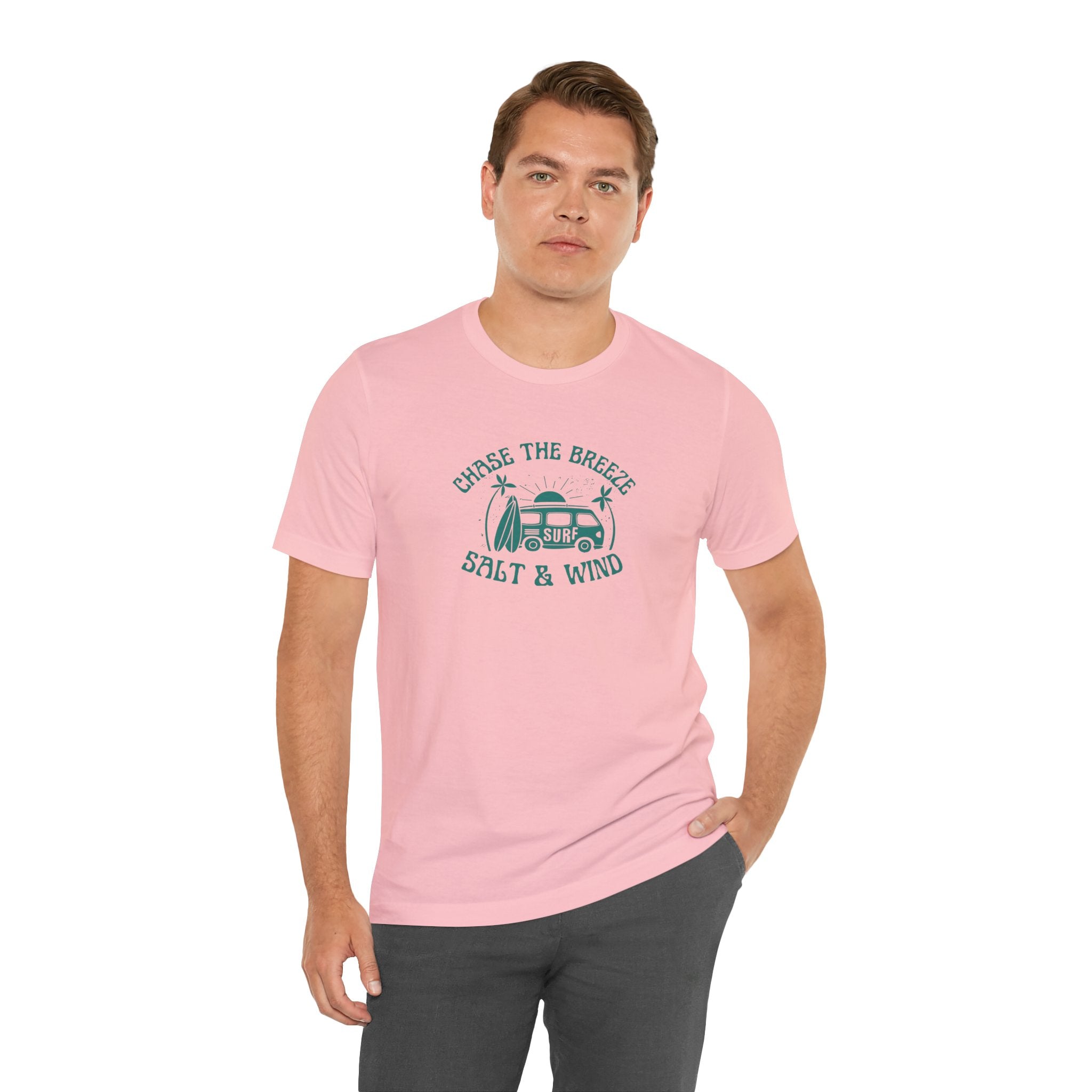 Chase the Breeze Surf Tee — "Salt & Wind" Beach T-Shirt
