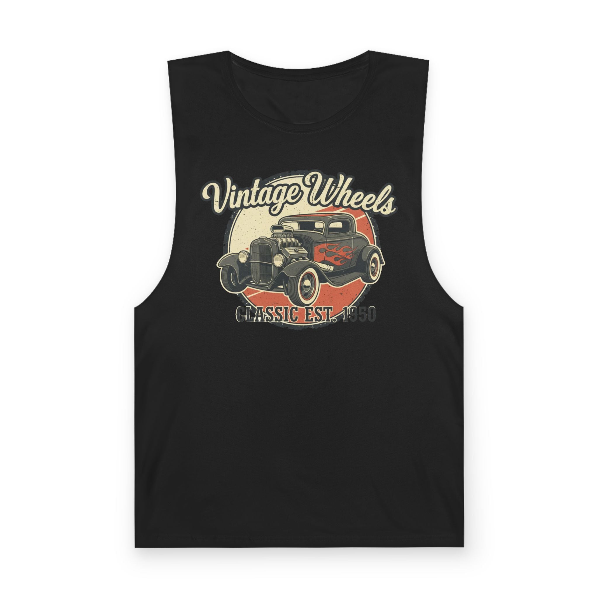 Vintage Wheels Tank Top — Classic Car 'Est. 1950' Retro Garage Muscle Tee