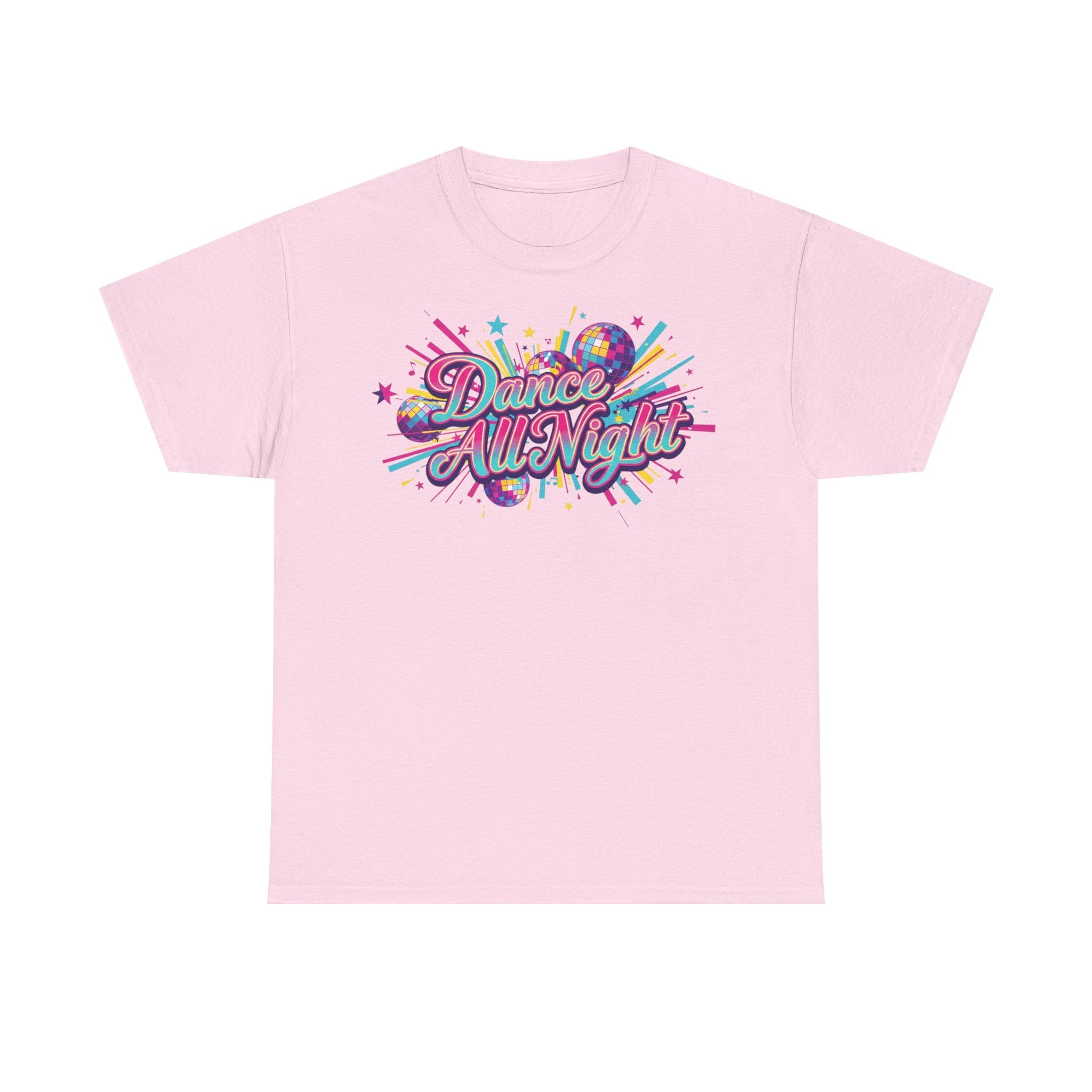 Dance All Night T‑Shirt — Retro Neon Dance Party Tee