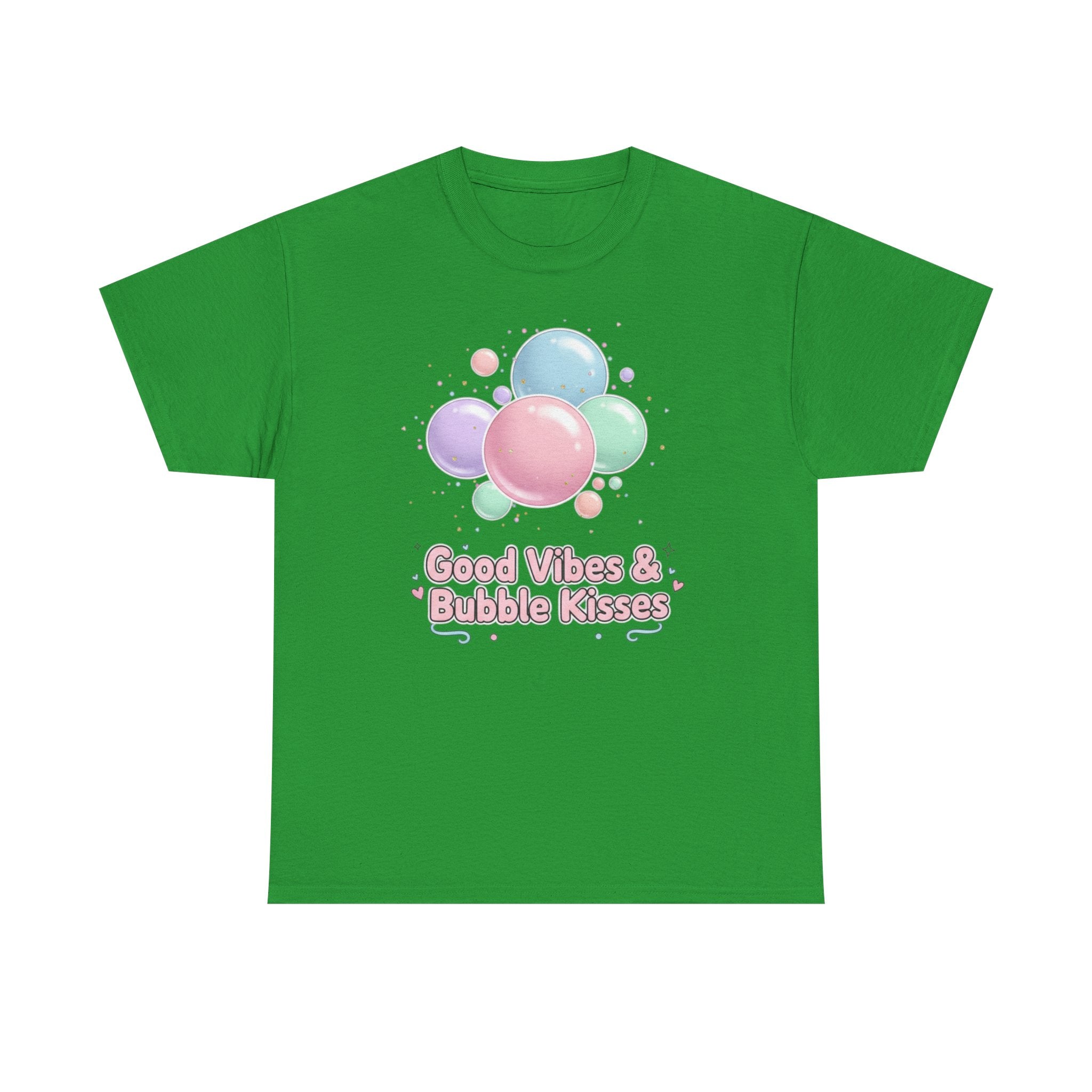 Bubble Kisses Tee — Good Vibes Pastel T-Shirt