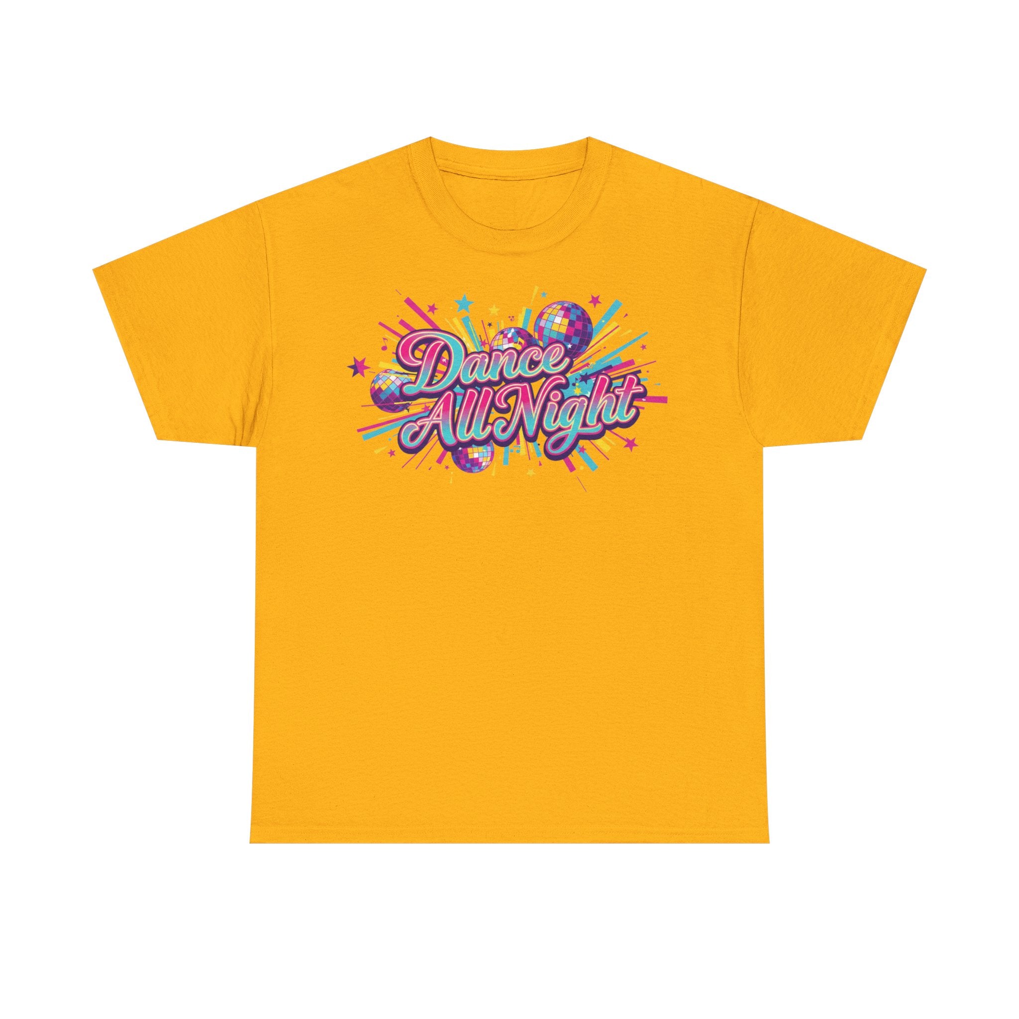 Dance All Night T‑Shirt — Retro Neon Dance Party Tee
