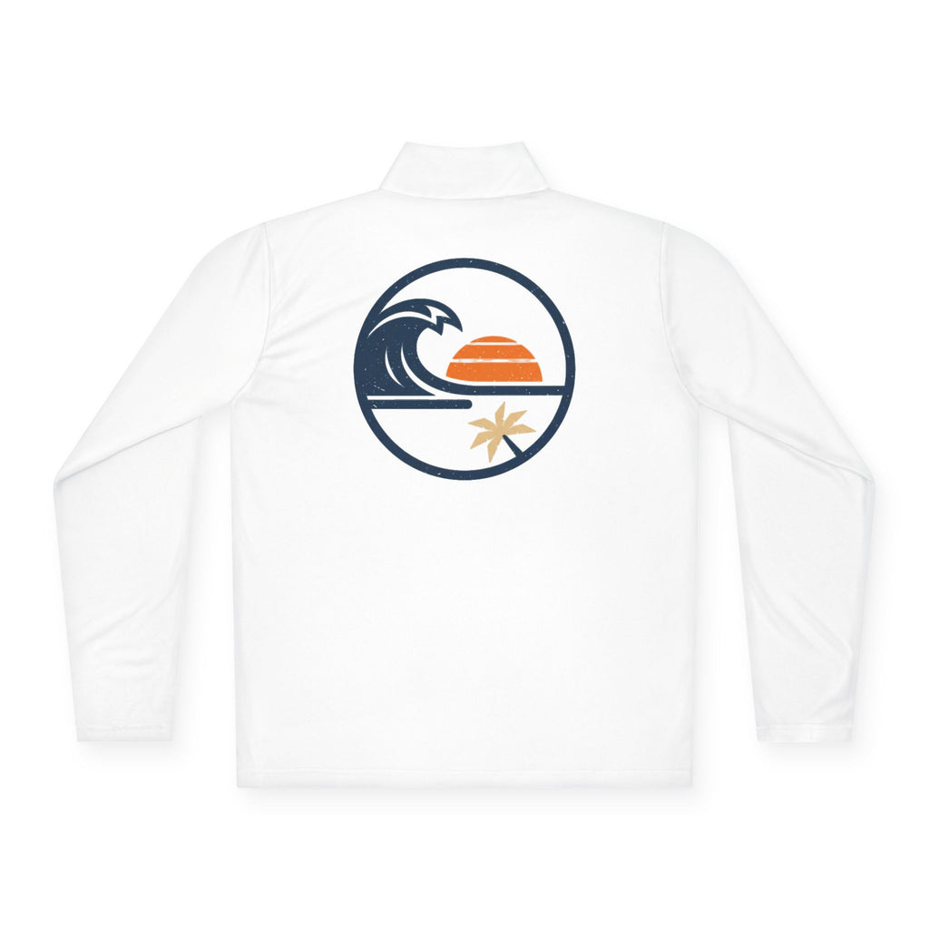 Quarter-Zip Pullover — Beach  Sunset Wave
