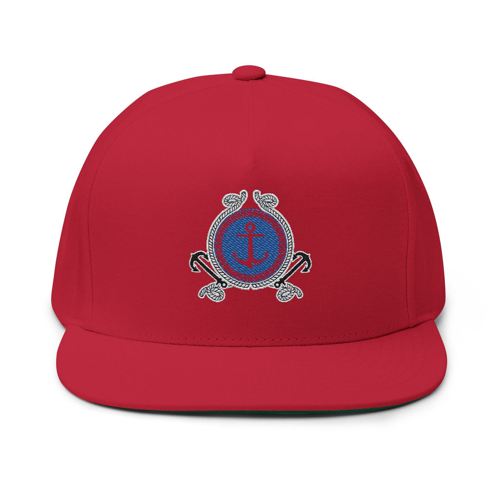 Nautical Anchor  Flat Bill Cap