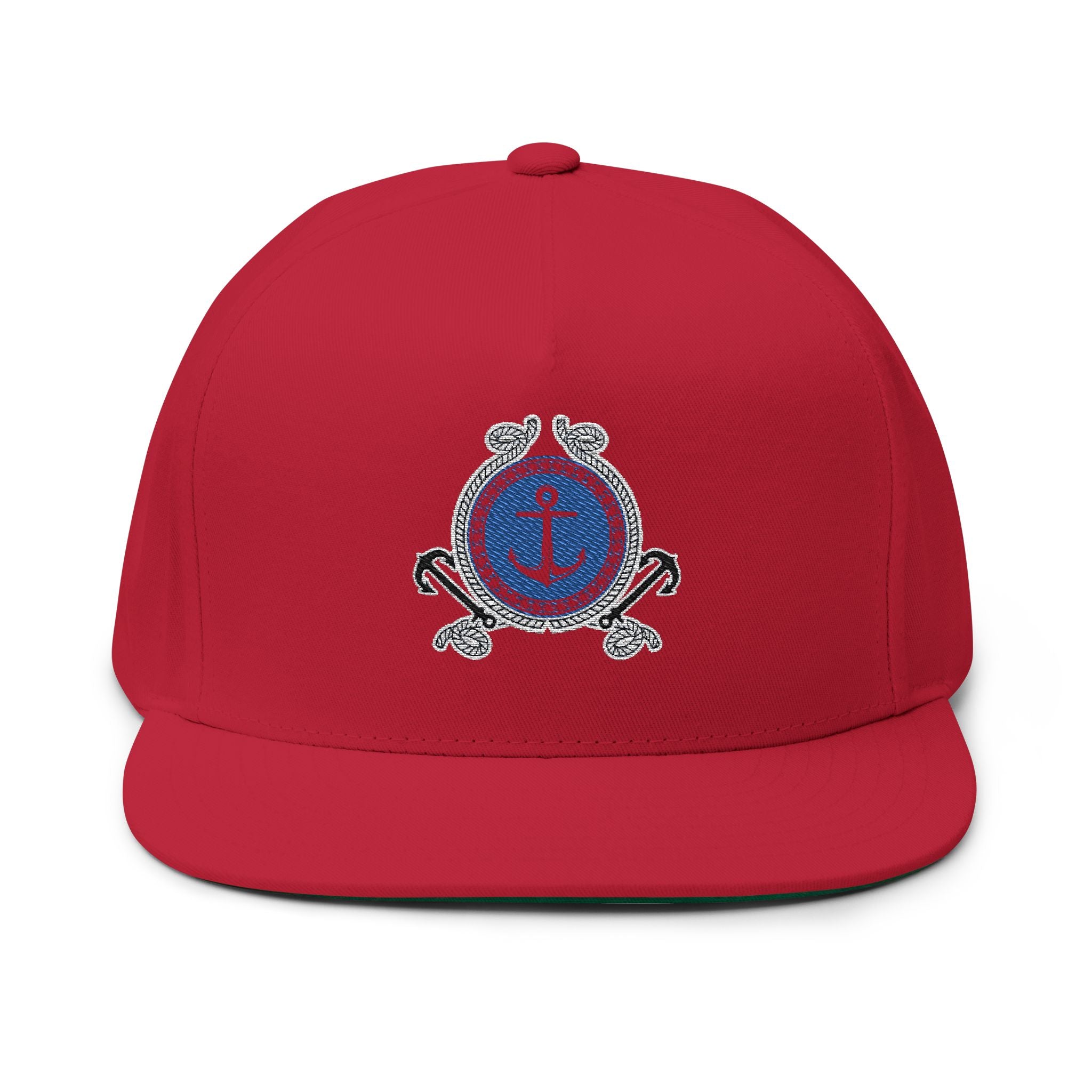 Nautical Anchor  Flat Bill Cap