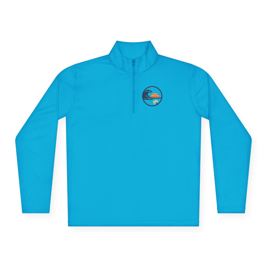 Quarter-Zip Pullover — Beach  Sunset Wave