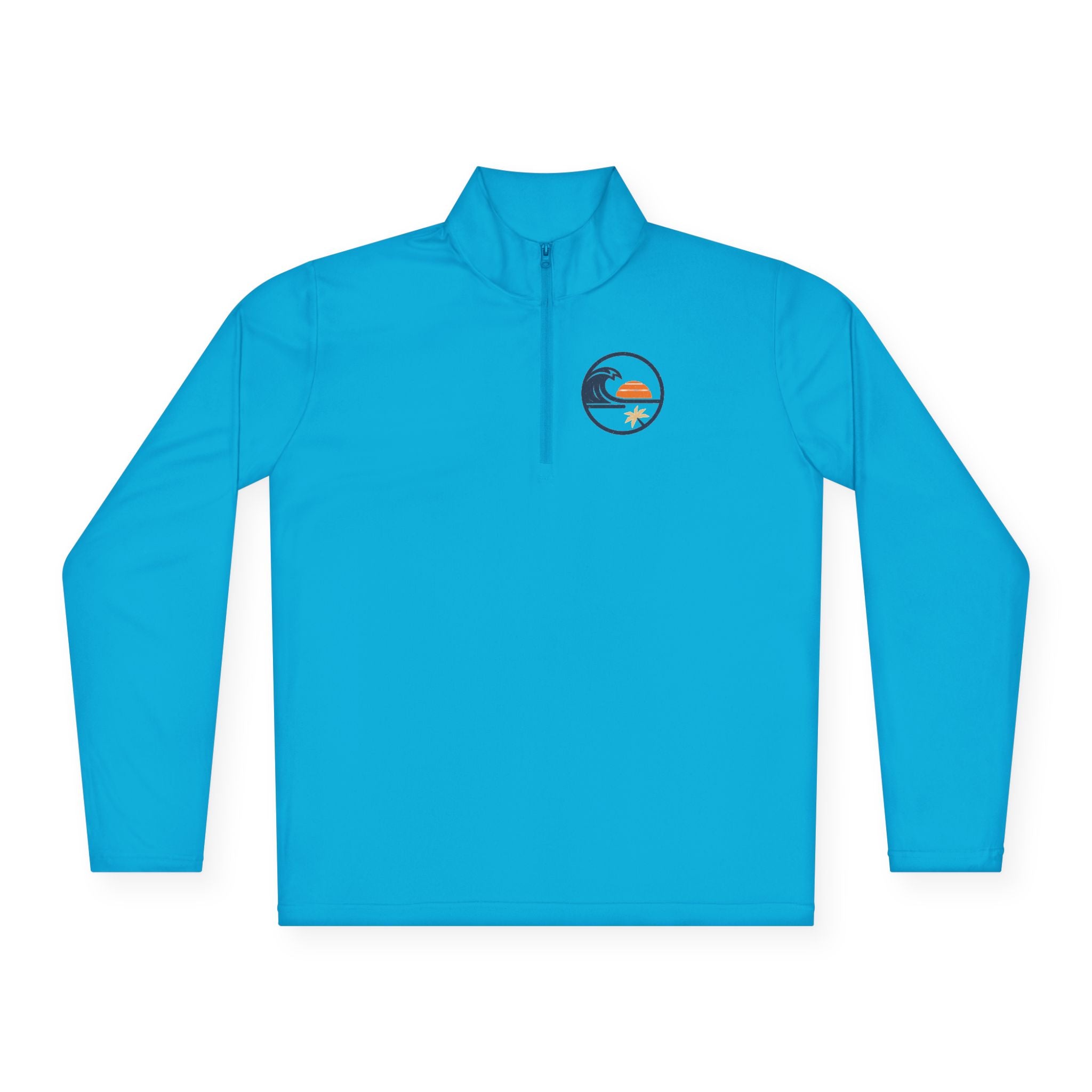 Quarter-Zip Pullover — Beach  Sunset Wave