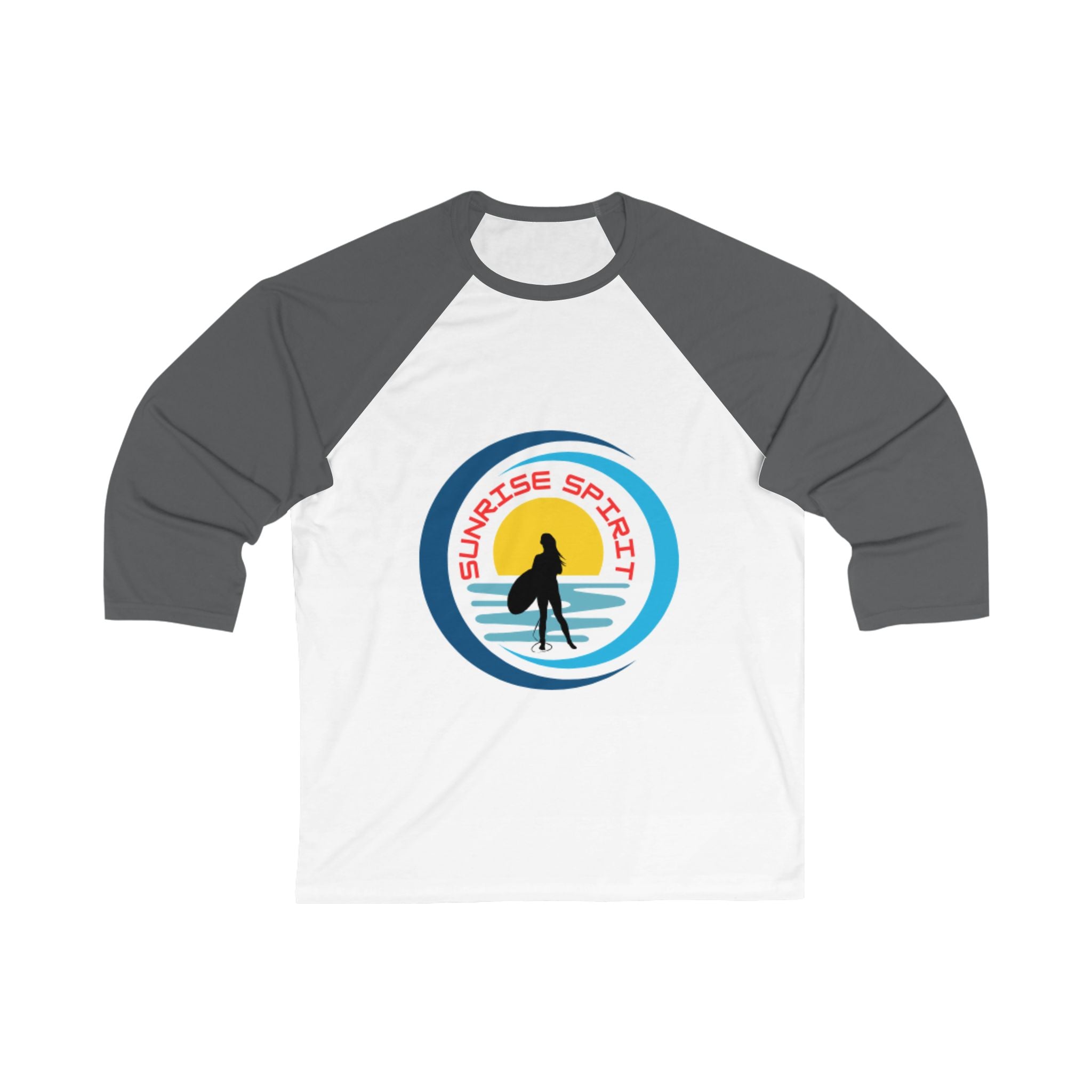 Sunrise Spirit Baseball Tee — Surfer Retro Graphic Raglan