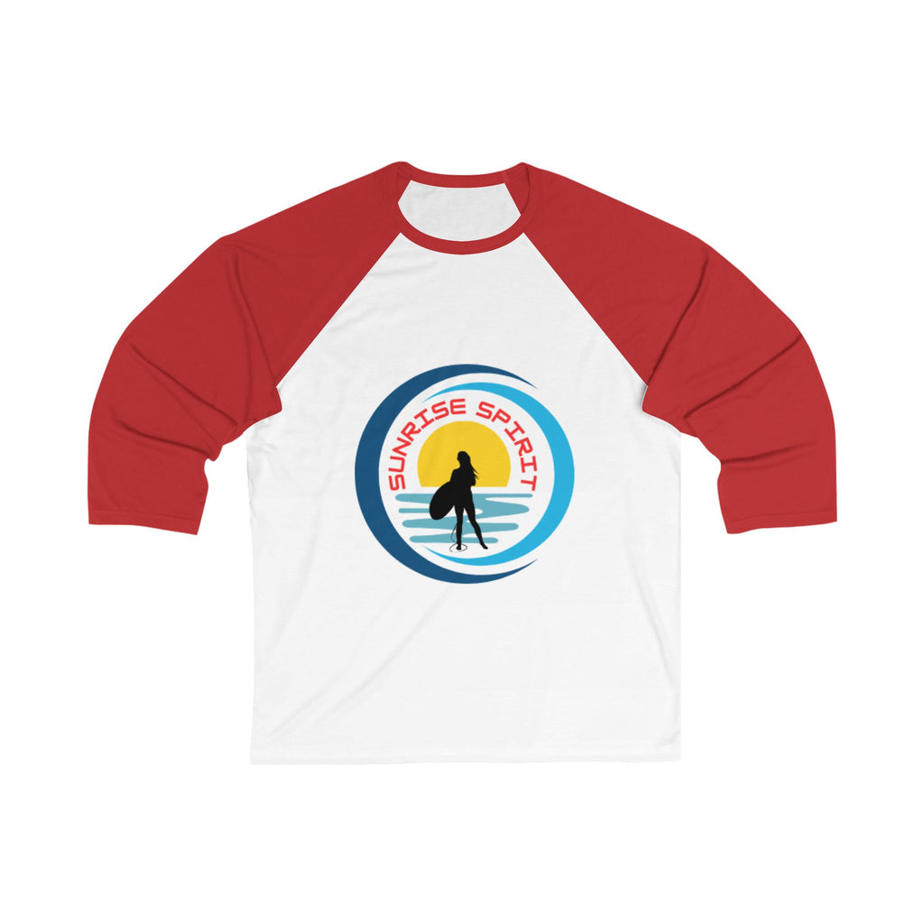 Sunrise Spirit Baseball Tee — Surfer Retro Graphic Raglan