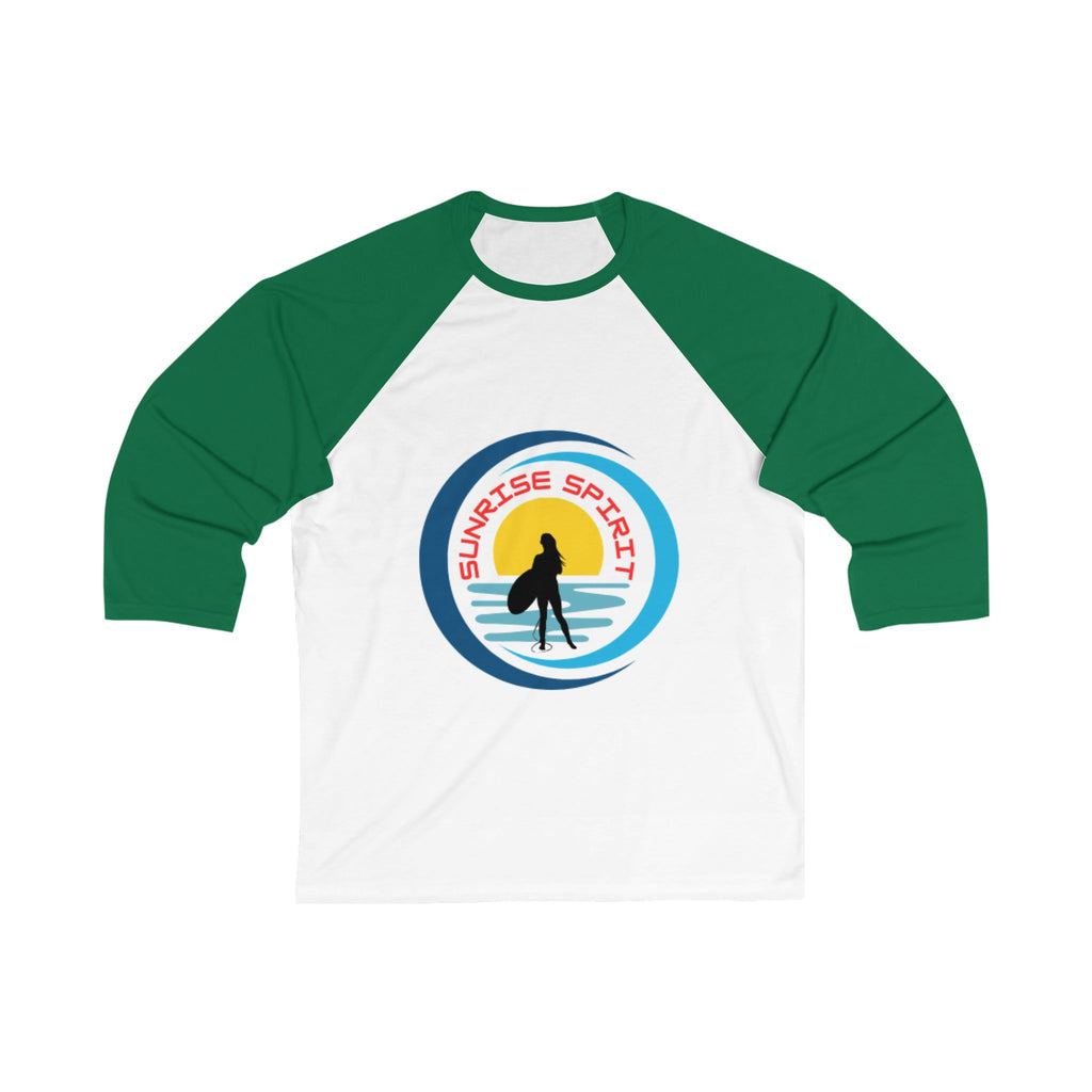 Sunrise Spirit Baseball Tee — Surfer Retro Graphic Raglan