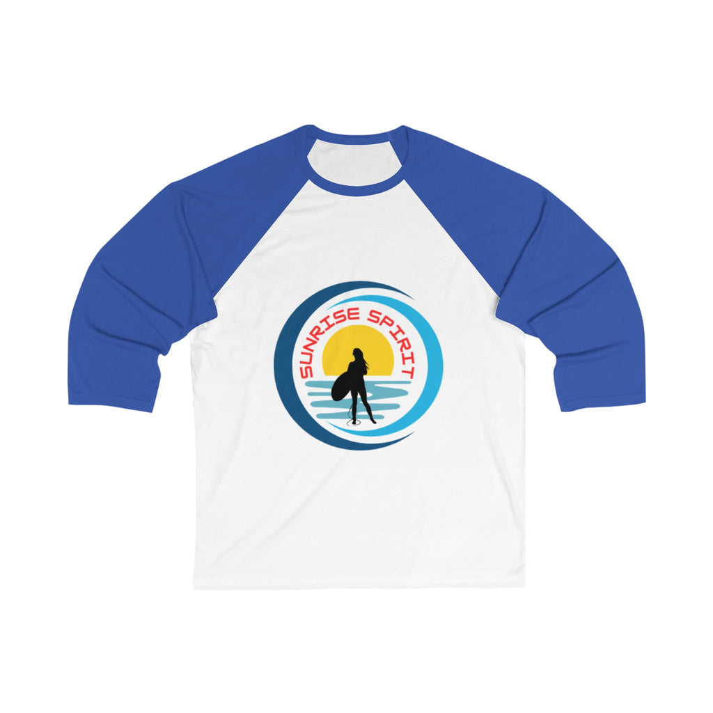 Sunrise Spirit Baseball Tee — Surfer Retro Graphic Raglan