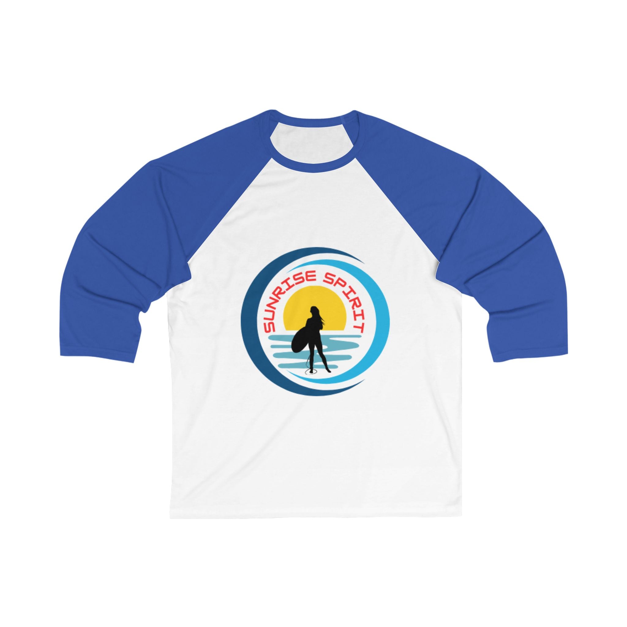 Sunrise Spirit Baseball Tee — Surfer Retro Graphic Raglan