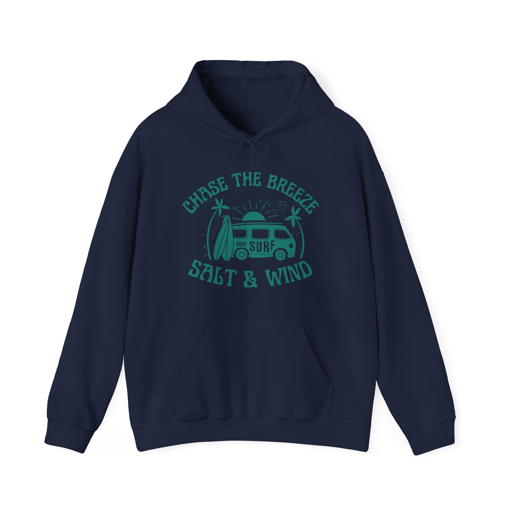 Chase the Breeze Surf Hoodie — Salt & Wind Vintage Van Surfing Sweatshirt