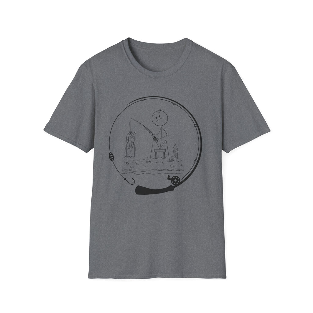 Stick man Fishing  Tee