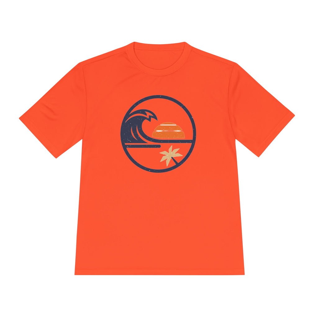 Sunset Wave Tee — Coastal Surf Graphic Moisture‑Wicking Shirt
