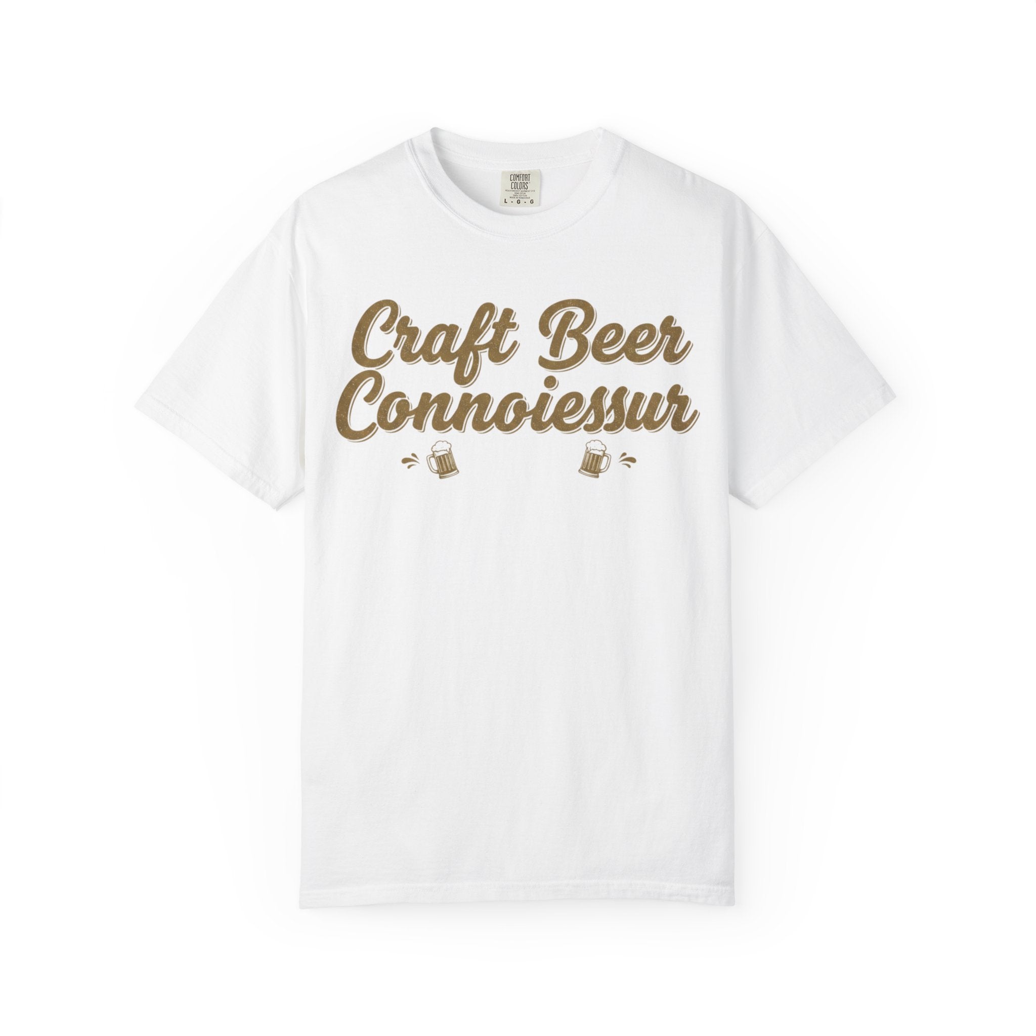 Craft Beer Connoisseur T-Shirt – Vintage Script Beer Lover Tee