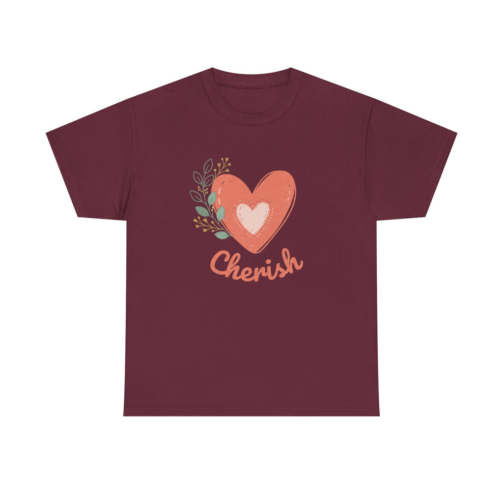 Cherish Heart T-Shirt — Floral Heart