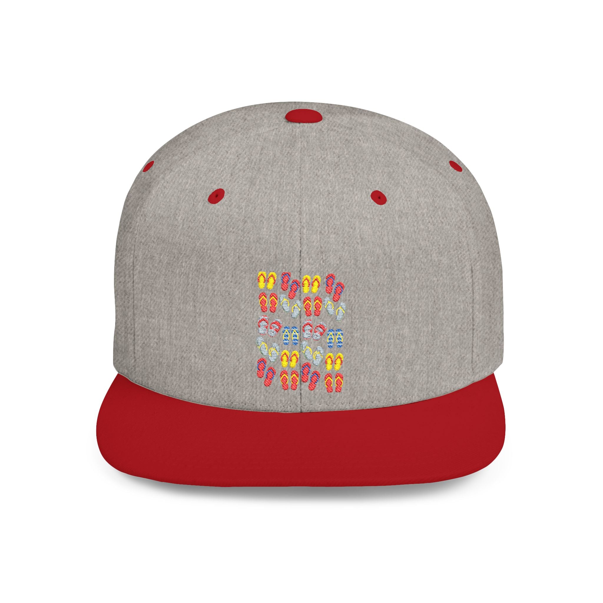 Snapback Hat — Colorful Flip-Flop Summer Pattern