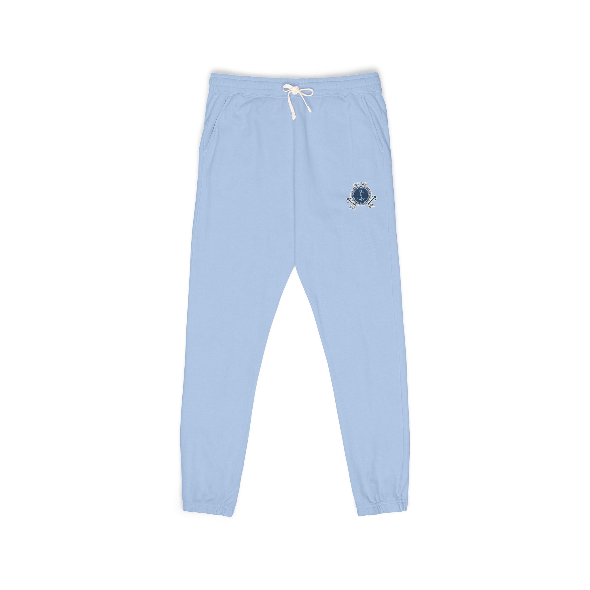 Nautical Anchor-Fleece Cozy Casual Joggers